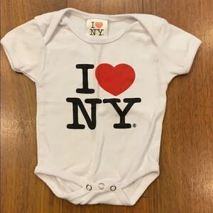 I ❤️ NY Onesie 0-6 Months.
